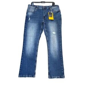 Truth Substance Stretch Slim Fit Men’s Distressed Jeans Size 36x30